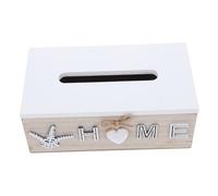 TOPBATHY Boîte à Mouchoirs en Noyer Vintage Couvercle, Décorative Et Solide, Rangement Multifonctionnel, Compatible Salon Et Salle De Bain, Porte-Serviettes en Bois Naturel