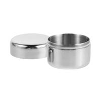 TOPBATHY Boîte à Pilules Métallique Compacte et Étanche Organisateur de Acier Inoxydable Portable pour Poche et Voyage Rangement Sécurisé pour Comprimés Vitamines et Souvenirs