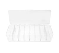 TOPBATHY Boîte de Rangement pour Câbles avec 8 Compartiments en Plastique, Boîte de Gestion des Câbles Pratique avec Couvercle, Grosse Capacité pour Bureau à Domicile
