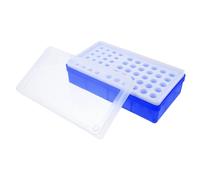 TOPBATHY Boîte de Rangement pour Tubes de Centrifugation Conteneur de Stockage Plastique avec Couvercle Sécurisé pour Congélateur de Laboratoire Organisateur Microcentrifugeuse