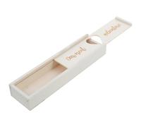 TOPBATHY Boîte De Rangement Robuste En Bois Pour Test De Grossesse Faite À La Main Dannonce De Naissance Pour Maman