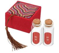 TOPBATHY Boîte de Recueil Cordon Ombilical pour Bébé, Étui en Flanelle et Verre, Conserve Cheveux et Dents, Présent Naissance pour Garçon et Filles