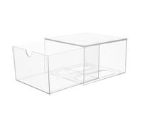 TOPBATHY Boîte Rangement Cosmétique Acrylique Transparent Empilable De Salle De Bain Organisateur Clair Polyvalent pour Maquillage Mouchoirs Et Accessoires Design Moderne Et Minimaliste Pou