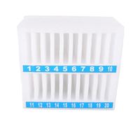 TOPBATHY Boîte Rangement Téléphone Portable 20 Compartiments En Mousse Perlé Blanche Verre Trempé Polyvalente Bureau Salle Réunion Salle Classe