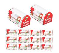 TOPBATHY Boîtes De 20 Pièces Coffret de Noël lettres au père noël boîtes à friandises Boîte de bonbons festive Boîte à bonbons facile à assembler de friandises kraft de noël