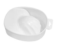TOPBATHY Bol à Couche Unique et pour pour Soin des Ongles et Nutrition des Cuticules de Trempage Blanc en Plastique Rectangulaire à pour Salon Professionnel et Usage à Domicile Salon