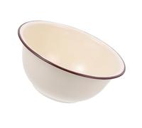 TOPBATHY Bol à Émail Rétro Bassin Profond à Soupe Bol à Mélanger Contenant de Cuisine Élégant pour Soupe Fruits et Plus