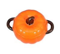 TOPBATHY Bol à Soupe Citrouille Céramique 1500ml avec Couvercle Marron | Restaurant et Maison, Finition Lisse, Lavable au Lave-vaisselle, Réutilisable, Isolation Thermique