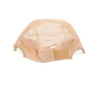 TOPBATHY Bonnet en Filet Élastique U 10X13 CM Beige Maille Double Face en Dentelle Velours Bonnet à Postiche Réglable pour Fabrication et Maintien Confortable Accessoires Cheveux Femme