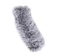 TOPBATHY Bonnette Anti-Vent pour Microphone à Longue Tige en Fourrure Protection Anti-Bruit Vent Housse Pelucheuse pour Micro D’Enregistrement et Interview en Extérieur