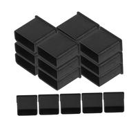 TOPBATHY Bouchons Anti-poussière USB Design Multifonction en Silicone Noir Lot de 20 Facile à Utiliser Protecteur de Port pour Ports de Clé USB