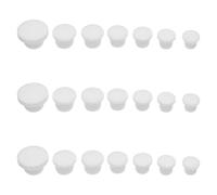 TOPBATHY Bouchons en Silicone Réutilisables Bouchons Ronds Blancs Solide et Résistants aux Odeurs 21 Pièces pour Sel et Poivre pour Usage Cuisine Quotidienne