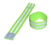 TOPBATHY Brassard Réfléchissant Élastique 4 Pcs Vert 360° Visibilité Bande de Sécurité Imperméable pour Poignets et Chevilles Course Nocturne Extérieure