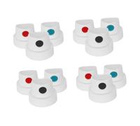 TOPBATHY Buses de Peinture en Aérosol 12 Pcs Embouts Précis pour Graffiti et Diy, Capuchons Multicolores Compatibles Bombes Spray, Séchage Rapide et Contrôle Amélioré pour Artistes