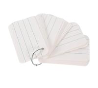 TOPBATHY Cartes Vocabulaire Vierges Papier Kraft pour Notes Jeux et DIY Cartes Légères Portables avec Lignes Horizontales pour Apprentissage et Mémorisation