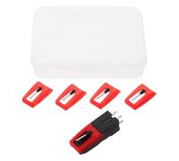 TOPBATHY Cellule de Platine Vinyle Stylet de Remplacement Compatible Tourne-disque Vintage, Aiguille de Rechange Haute Sensibilité pour Phonographe, Kit Stylet Boîte de Rangement