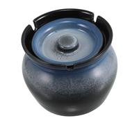 TOPBATHY Cendrier Décoratif Vent pour Salon Bureau Jardin Artistique Dégradé Bleu pour Environnement Propre et Élégant