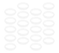 TOPBATHY Cercle de Tubes pour Hamster Blanc 20pcs en Plastique Haute Densité, Design Flexible et Facile à Nettoyer, pour L'agrandissement du Tunnel Les Cages à Hamster