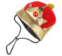 TOPBATHY Chapeau Couronne pour Chien et Chaton Réglable en Tissu Confortable, Accessoire Élégant pour Fête d'anniversaire et Déguisement d'animaux de Compagnie
