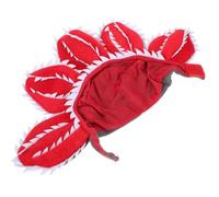TOPBATHY Chapeau de Chat en Peluche Forme Fleur Cadavre, Taille S, Doux et | Fermeture Auto-agrippante, pour Noël et Photo, Accessoire Chat Décoratif