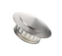 TOPBATHY Chapeau de Cheminée Extérieur en Acier Inoxydable 33 X 33 Cm, Couvre-conduit de Poêle Rond Pare-pluie Anti-intempéries, Protection Toit Anti-nidification pour Conduit de Fumée