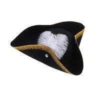 TOPBATHY Chapeau de Pirate Plume pour Halloween Accessoire de Déguisement pour Mascarades pour Costumes de Pirate