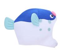TOPBATHY Chapeau de Poisson-globe Bleu, Peluche Réglable, Cosplay Amusant | Facile à Porter, Ne Tombe Pas, pour Jeu Déguisé et Photo de Fête, Style Cartoon
