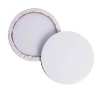 TOPBATHY Châssis en Bois pour Toile Ronde 20 CM Lot de 2 Toiles Vierges en Coton Adapté pour Peinture à L'Huile et Aquarelle pour Artistes Débutants et Garçon et Filles