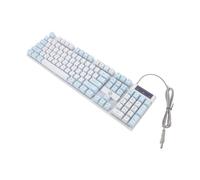 TOPBATHY Clavier Mécanique de Jeu Filaire à 104 Touches Rétroéclairage RGB Dynamique, Construction Abs Solide, pour Gamers et Travail de Bureau sur PC et Portable