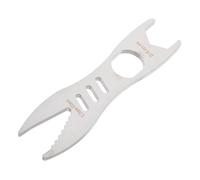 TOPBATHY clé multifonctionnelle multi clés ouvre-bouteille cale portable multi-monction acier Argent