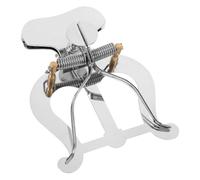 TOPBATHY Clip Musical Portable en Métal Argenté pour Saxophone et Trombone avec Chiffon de Nettoyage en Flanelle et Paquet de Rangement pour Voyage