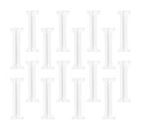 TOPBATHY Clips de Cantonnière Installation Facile Cachés en Plastique 16pcs Cache-poussière Aveugle Moderne pour Stores Verticaux pour Rideaux Maison et Bureau