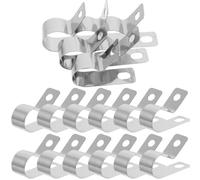 TOPBATHY Clips de Fixation Installation Rapide Acier Inoxydable pour Grillage 50pièces et Résistance aux Intempéries Lot pour Clôture Agricole et Jardin