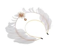 TOPBATHY Coiffe Couronne de Déesse Soleil pour Femmes en Métal et Fibre, Style Mystérieux et Sacré, Accessoire Polyvalent pour Tenues Quotidiennes et Séances Photo