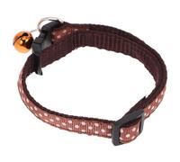TOPBATHY Collier à Clochette Réglable pour Petit Chien et Chat avec Motif à Pois, Léger en PP, Largeur 1,0 Cm, Accessoire pour Animaux de Compagnie