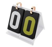 TOPBATHY Compteur de Score Portable Mini en Acrylique Blanc, Tableau D'affichage Polyvalent pour Football, Basketball, Tennis de Table et Jeux de Cartes, Support Léger et Solide