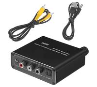 TOPBATHY Convertisseur Fer Numérique Audio Analogique Optique vers Portable en Adaptateur Audio Noir Compact Plusieurs Styles pour TV et Haut-Parleur Plusieurs Styles