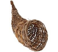 TOPBATHY Corbeille en Rotin de Corne D'abondance pour Rangement Divers Décoration Naturelle Rustique Cuisine et Bureau