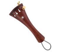 TOPBATHY Cordier de Violon 4/4 en Palissandre Rouge avec Micro-réglage Métallique, Kit D’accessoires Complet Incluant Tendeurs Fins et Cordelette, Pièce de Rechange pour Accordage Précis