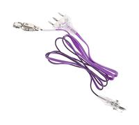 TOPBATHY Cordon D'escrime Gainé Violet, Fil Conducteur Transparent pour Fleuret, Câble de Clôture de Compétition et Entraînement, Accessoire Compatible Système Standard, Solide et