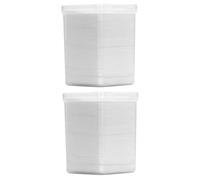 TOPBATHY Cotons Nettoyants pour Colle à Cils 2 Boîtes 200 Pièces par Boîte Disques de Coton Démaquillants Doux Non Tissés Outils Essentiels pour Beauté des Ongles et Extensions de Cils