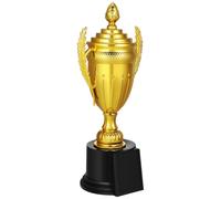 TOPBATHY Coupe Trophée Décorative en Plastique Or Couvercle été Vacances | Modèle Décoratif, Pièce Polyvalente et Solide, pour Académique et Affaires