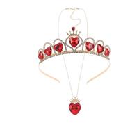 TOPBATHY Couronne De Mariée Avec Strass Diadème Forme De Cœur Accessoire Décoratif Pour Cheveux Pour Fêtes Et Cérémonies