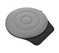 TOPBATHY Coussin Pivotant pour Siège Auto 360° Gris Quatre Saisons Ergonomique Antidérapant Housse Amovible pour Confort Conducteur, pour Voiture, Camion et Usage Domicile-travail