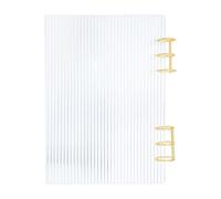 TOPBATHY Couverture de Classeur A5 en Acrylique Transparent, Coque Rigide Solide pour Protège-documents, pour Bureau et École, Finition Lisse et Résistante