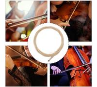 TOPBATHY Crins d'Archet pour Violoncelle et Erhu 78 CM - 2 Jeux de Pièces Détachées en Crin de Cheval Naturel Fournitures pour Instruments à Cordes Remplacement Solide et Adapté à