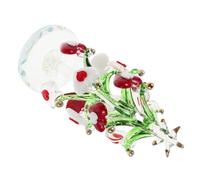 TOPBATHY Décoration Cœur en Verre pour Table Romantique Saint Valentin | Mini Centre de Table Stable, Reflets Lumineux, Dîner, Mariage, Restaurant, Maison