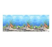 TOPBATHY Décoration D'aquarium Adhésive, Fond 3D Double Face, Film Épais | Décor Visuel pour Fish Tank, Papier Pelliculé Épais, Format Compact, Usage Simple, Accessoire Décoratif