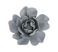 TOPBATHY Décoration Murale Céramique Fleurs Porcelaine Lotus Et Pivoine Suspension Pour Maison Et Bureau Unique Gris