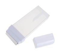 TOPBATHY Distributeur de Cire Dépilatoire 150ml Blanc en Plastique Abs et Pp, Bouteille de Cire à Épiler Rouleau, Couvercle Sécurisé, pour Usage Voyage